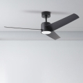 ZEVENTI - LED-kattotuuletin ORVIETO LED/18W/230V 3000-6000K Wi-Fi Tuya musta + kaukosäädin