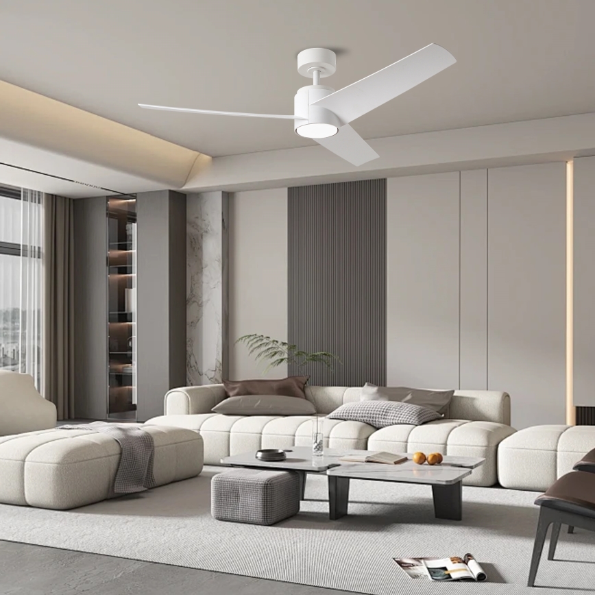ZEVENTI - LED himmennettävä kattovalo ORVIETO LED/18W/230V 3000-6000K Wi-Fi Tuya valkoinen + kauko-ohjaus