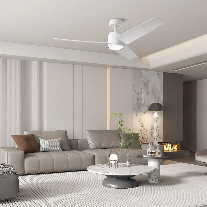 ZEVENTI - LED himmennettävä kattovalo ORVIETO LED/18W/230V 3000-6000K Wi-Fi Tuya valkoinen + kauko-ohjaus