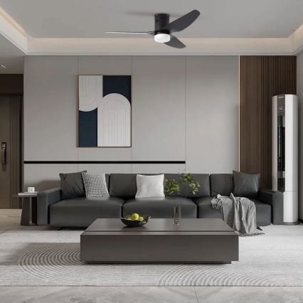 ZEVENTI - LED himmennettävä kattovalo PADUA LED/18W/230V 3000-6000K Wi-Fi Tuya musta + kauko-ohjaus