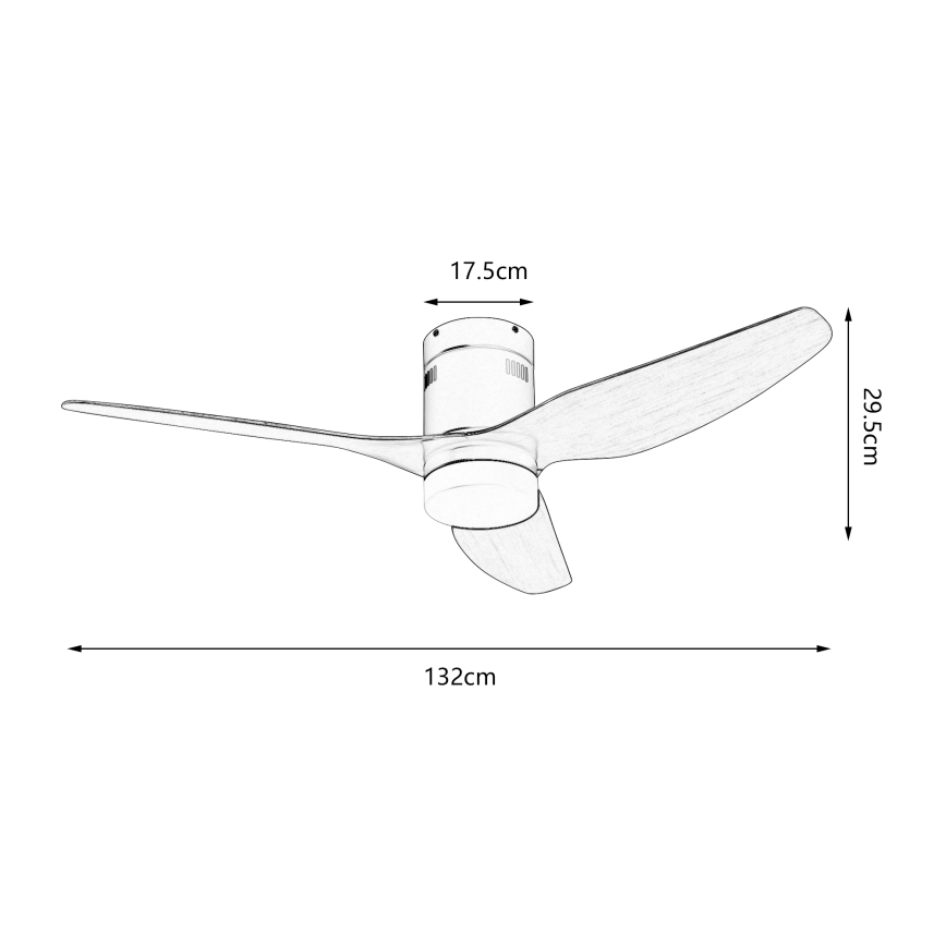 ZEVENTI - LED himmennettävä kattovalo PADUA LED/18W/230V 3000-6000K Wi-Fi Tuya valkoinen/ruskea + kauko-ohjaus