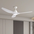 ZEVENTI - LED-kattotuuletin URBINO LED/20W/230V 3000-6000K Wi-Fi Tuya valkoinen + kaukosäädin
