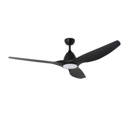 ZEVENTI - LED Kattotuuletin URBINO LED/20W/230V 3000-6000K Wi-Fi Tuya musta + kauko-ohjaus