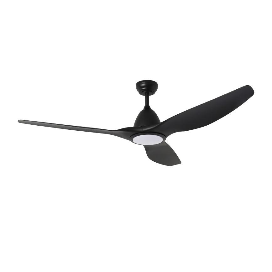 ZEVENTI - LED Kattotuuletin URBINO LED/20W/230V 3000-6000K Wi-Fi Tuya musta + kauko-ohjaus