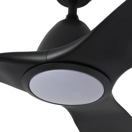 ZEVENTI - LED Kattotuuletin URBINO LED/20W/230V 3000-6000K Wi-Fi Tuya musta + kauko-ohjaus