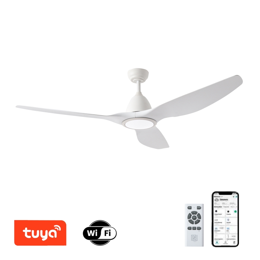 ZEVENTI - LED himmennettävä kattovalo URBINO LED/20W/230V 3000-6000K Wi-Fi Tuya valkoinen + kauko-ohjaus