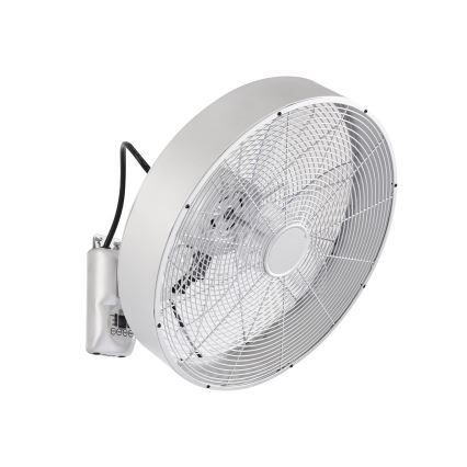 ZEVENTI - Seinäkiinnitteinen tuuletin FANNY 50W/230V halkaisija 45 cm mattakromi + kaukosäädin