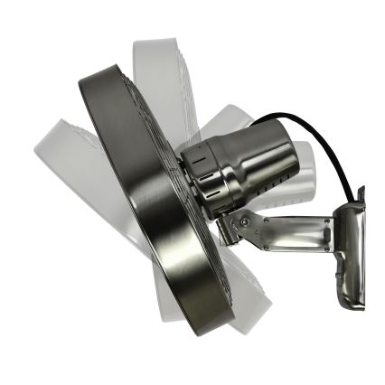 ZEVENTI - Seinätuuletin FREEZE 50W/230V halkaisija 40 cm mattakromi + kauko-ohjaus