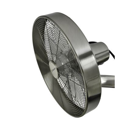 ZEVENTI - Seinätuuletin FREEZE 50W/230V halkaisija 40 cm mattakromi + kauko-ohjaus
