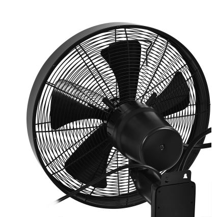 ZEVENTI - Seinätuuletin FREEZE 50W/230V halkaisija 40 cm musta + kauko-ohjaus