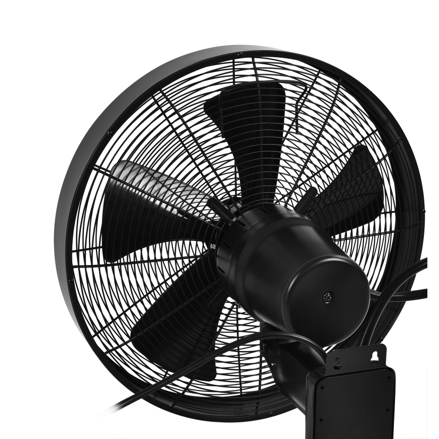 ZEVENTI - Seinätuuletin FREEZE 50W/230V halkaisija 40 cm musta + kauko-ohjaus