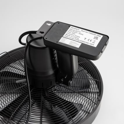 ZEVENTI - Seinätuuletin FREEZE 50W/230V halkaisija 40 cm musta + kauko-ohjaus