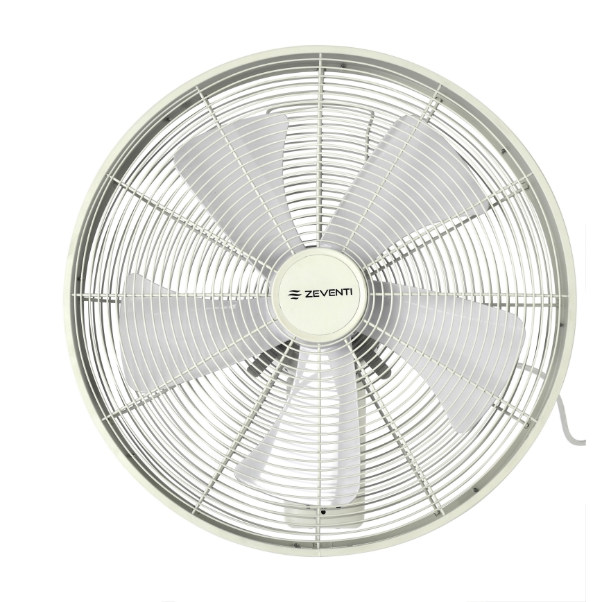 ZEVENTI - Seinätuuletin FREEZE 50W/230V halkaisija 40 cm valkoinen + kauko-ohjaus