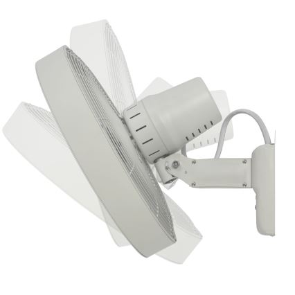 ZEVENTI - Seinätuuletin FREEZE 50W/230V halkaisija 40 cm valkoinen + kauko-ohjaus