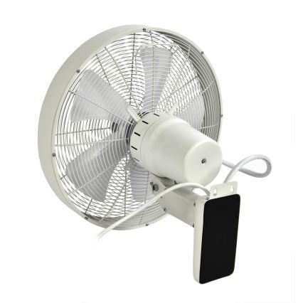 ZEVENTI - Seinätuuletin FREEZE 50W/230V halkaisija 40 cm valkoinen + kauko-ohjaus