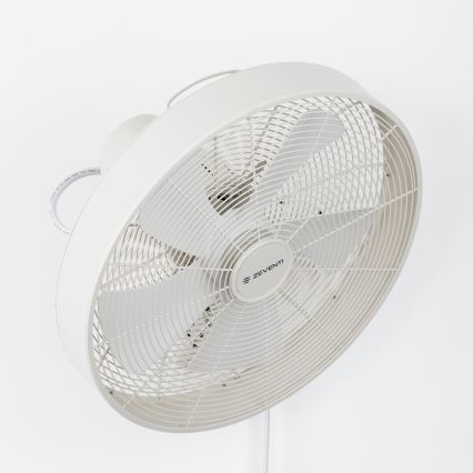 ZEVENTI - Seinätuuletin FREEZE 50W/230V halkaisija 40 cm valkoinen + kauko-ohjaus