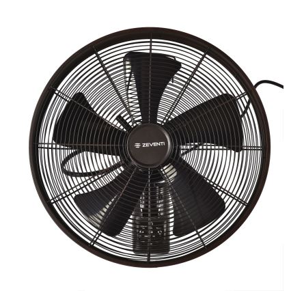 ZEVENTI - Seinätuuletin FREEZE 50W/230V halkaisija 40 cm musta/ruskea + kauko-ohjaus