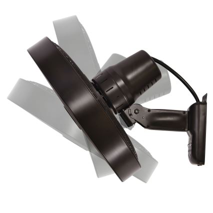 ZEVENTI - Seinätuuletin FREEZE 50W/230V halkaisija 40 cm musta/ruskea + kauko-ohjaus