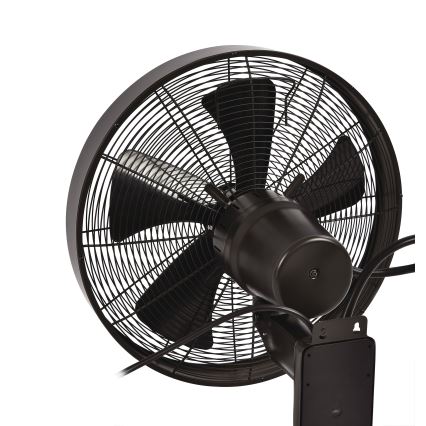 ZEVENTI - Seinätuuletin FREEZE 50W/230V halkaisija 40 cm musta/ruskea + kauko-ohjaus