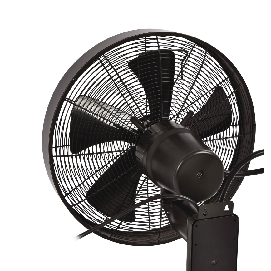 ZEVENTI - Seinätuuletin FREEZE 50W/230V halkaisija 40 cm musta/ruskea + kauko-ohjaus