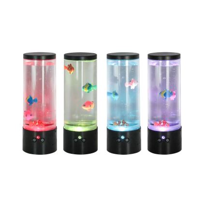 Zuma Line - LED RGB Himmennettävä pöytävalaisin LED/1W/5V/3xAA + kauko-ohjaus