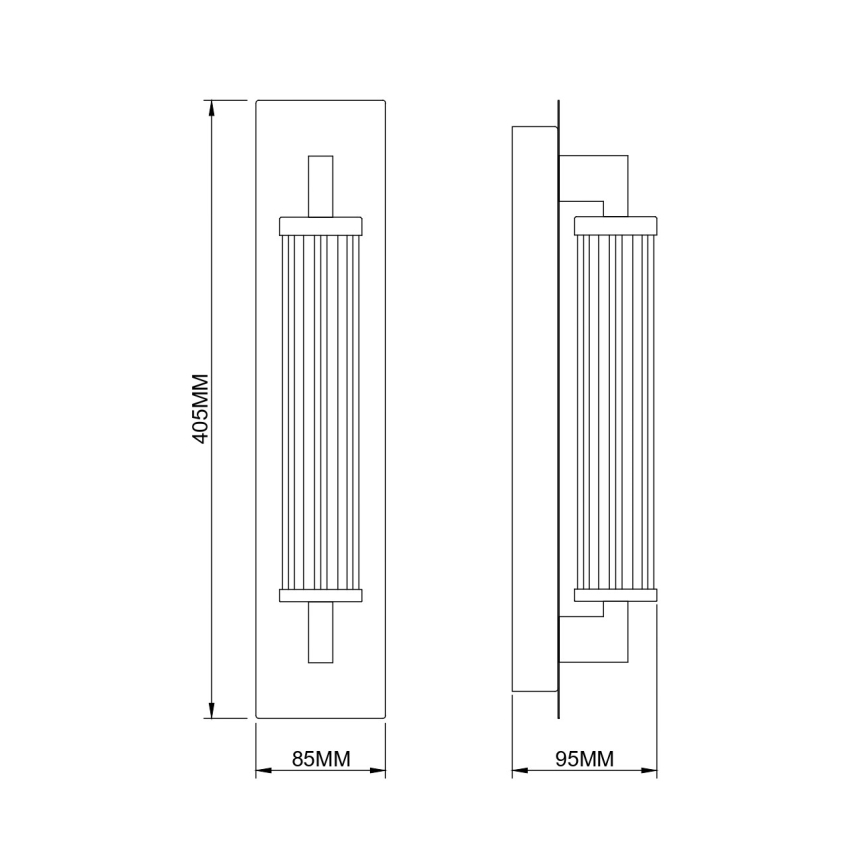 Zuma Line - LED seinävalaisin LED/8W/230V kultainen