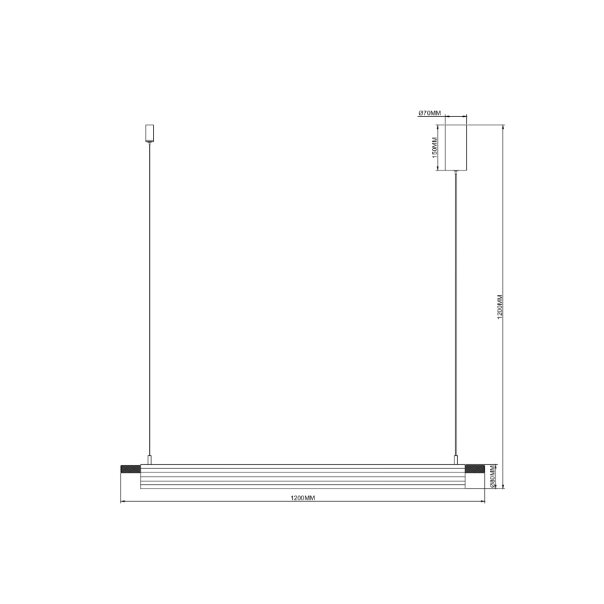Zuma Line - LED-riippuvalaisin kaapelilla LED/14W/230V kultainen