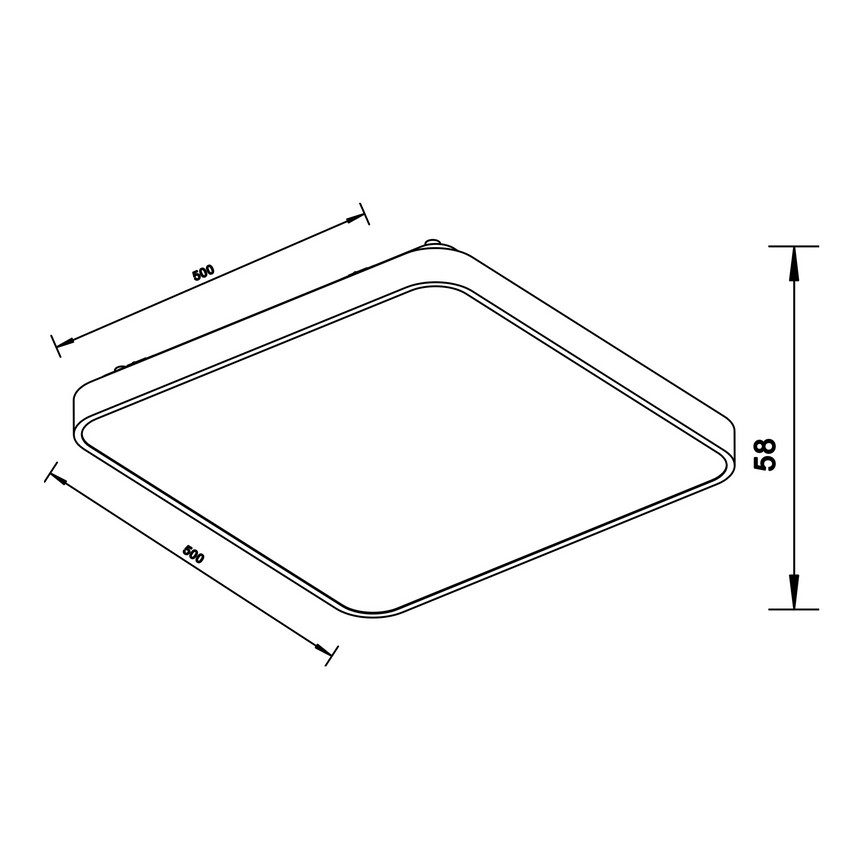 Zuma Line - LED-kattovalaisin LED/60W/230V kiiltävä kromi