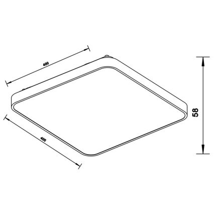 Zuma Line - LED-kattovalaisin LED/40W/230V kiiltävä kromi