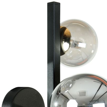 Zuma Line - Seinävalaisin 3xG9/8W/230V musta/savunharmaa