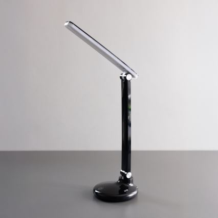 Zuma Line - LED-ladattava pöytävalaisin LED/6W/1200 mAh 3000/4500/6000K CRI 90 musta
