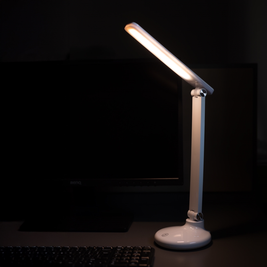 Zuma Line - LED-ladattava pöytävalaisin LED/6W/1200 mAh 3000/4500/6000K CRI 90 valkoinen