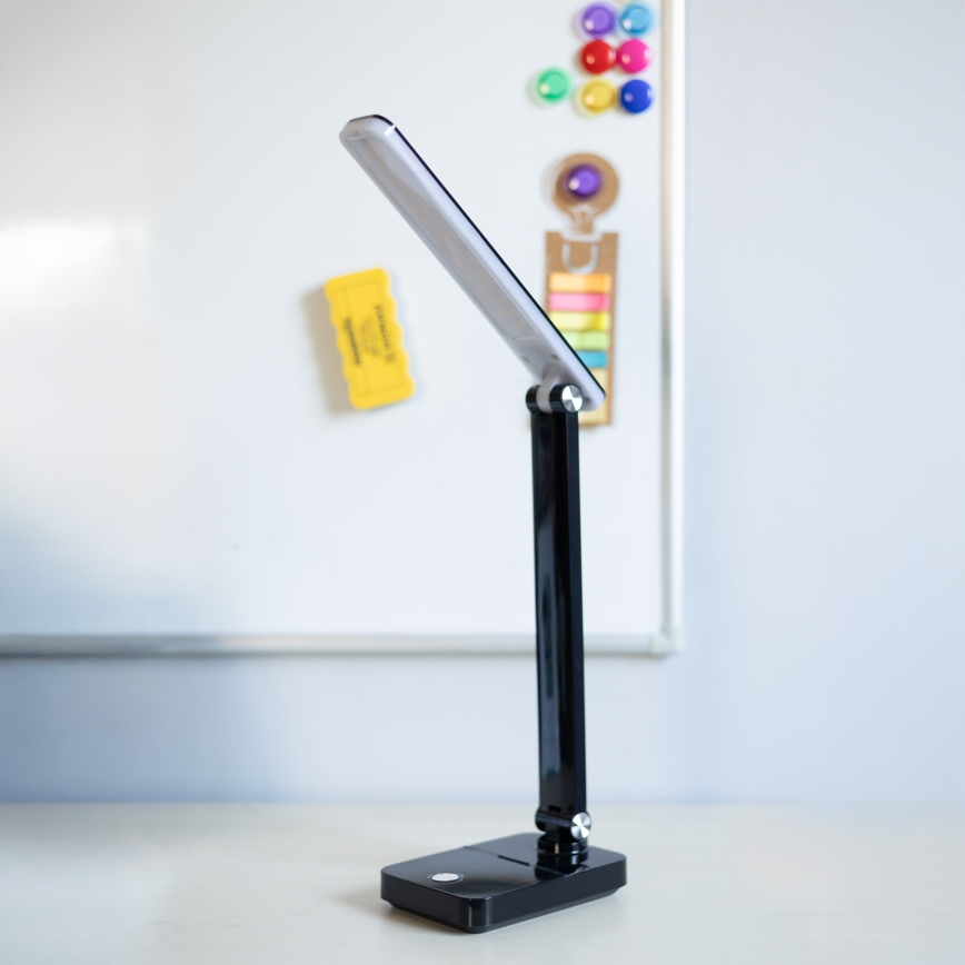 Zuma Line - LED Ladattava pöytävalaisin LED/8W/1200 mAh 3000/4500/6000K musta