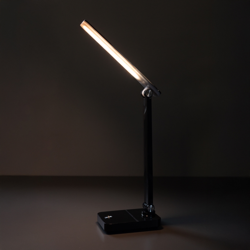 Zuma Line - LED Ladattava pöytävalaisin LED/8W/1200 mAh 3000/4500/6000K musta