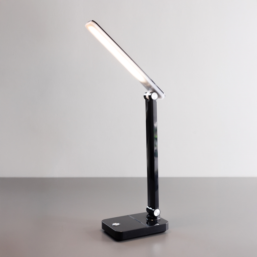 Zuma Line - LED Ladattava pöytävalaisin LED/8W/1200 mAh 3000/4500/6000K musta