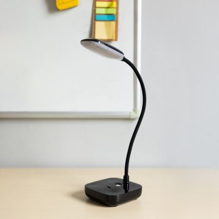 Zuma Line - LED Ladattava pöytävalaisin LED/7W/1200 mAh 3000/4500/6000K musta