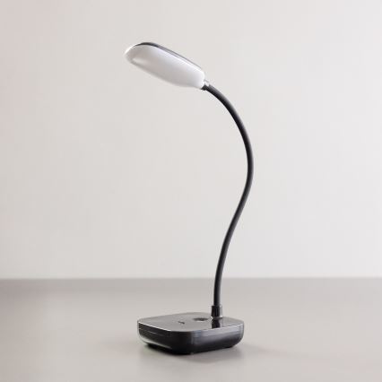 Zuma Line - LED Ladattava pöytävalaisin LED/7W/1200 mAh 3000/4500/6000K musta