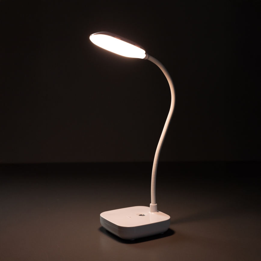 Zuma Line - LED Ladattava pöytävalaisin LED/7W/1200 mAh 3000/4500/6000K CRI 90 valkoinen