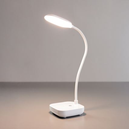 Zuma Line - LED Ladattava pöytävalaisin LED/7W/1200 mAh 3000/4500/6000K CRI 90 valkoinen