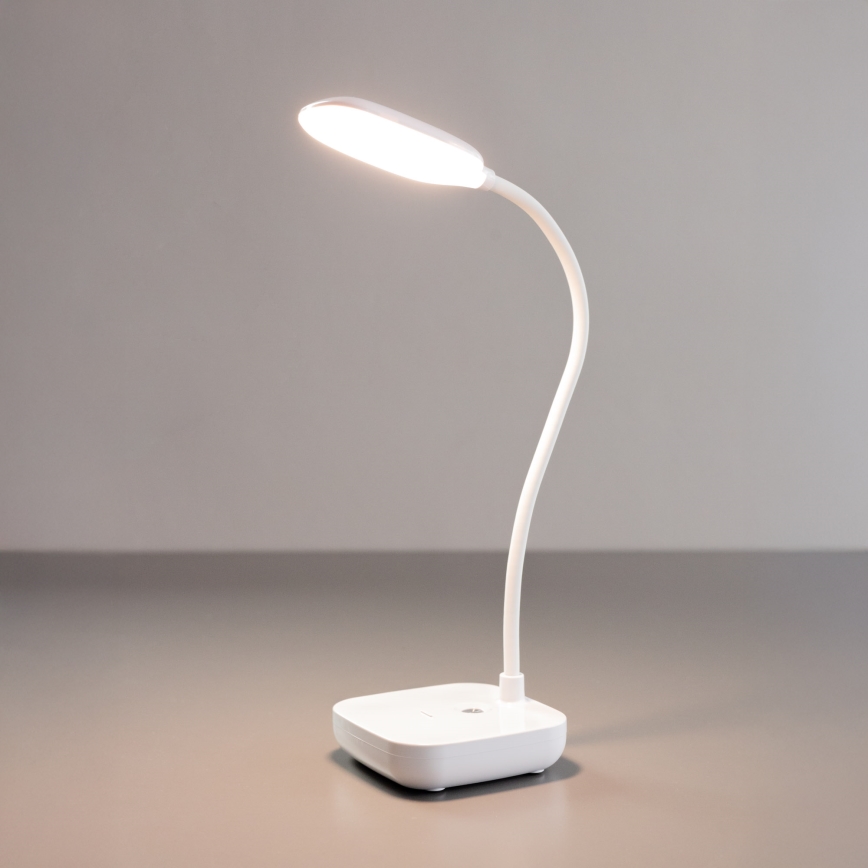 Zuma Line - LED Ladattava pöytävalaisin LED/7W/1200 mAh 3000/4500/6000K CRI 90 valkoinen