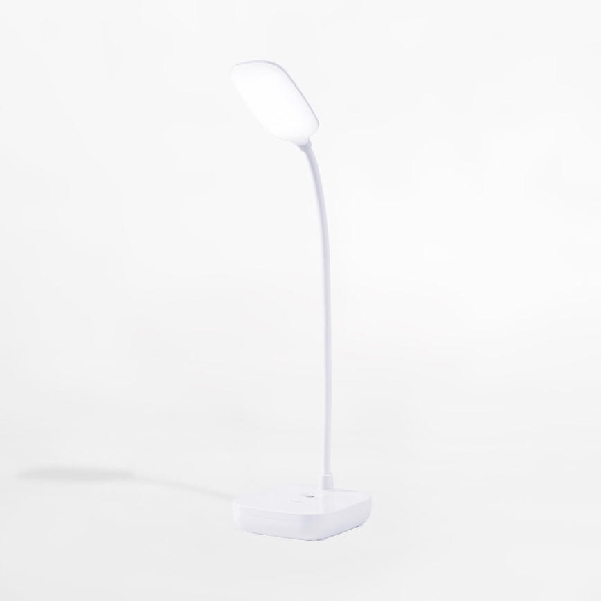 Zuma Line - LED Ladattava pöytävalaisin LED/7W/1200 mAh 3000/4500/6000K CRI 90 valkoinen