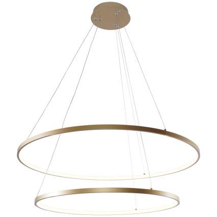 Zuma Line - LED-kattokruunu johdossa LED/60W/230V 3000/4000/6000K halkaisija 80 cm kulta