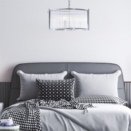 Zuma Line - Kattokruunu ketjussa 3xE27/40W/230V kiiltävä kromi