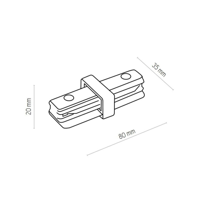 Zuma Line - Kohdevalo kiskojärjestelmään 6xGU10/10W/230V musta + kiskotarvikkeet