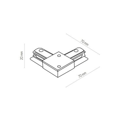 Zuma Line - Kohdevalo kiskojärjestelmään 8xGU10/10W/230V musta + kiskotarvikkeet