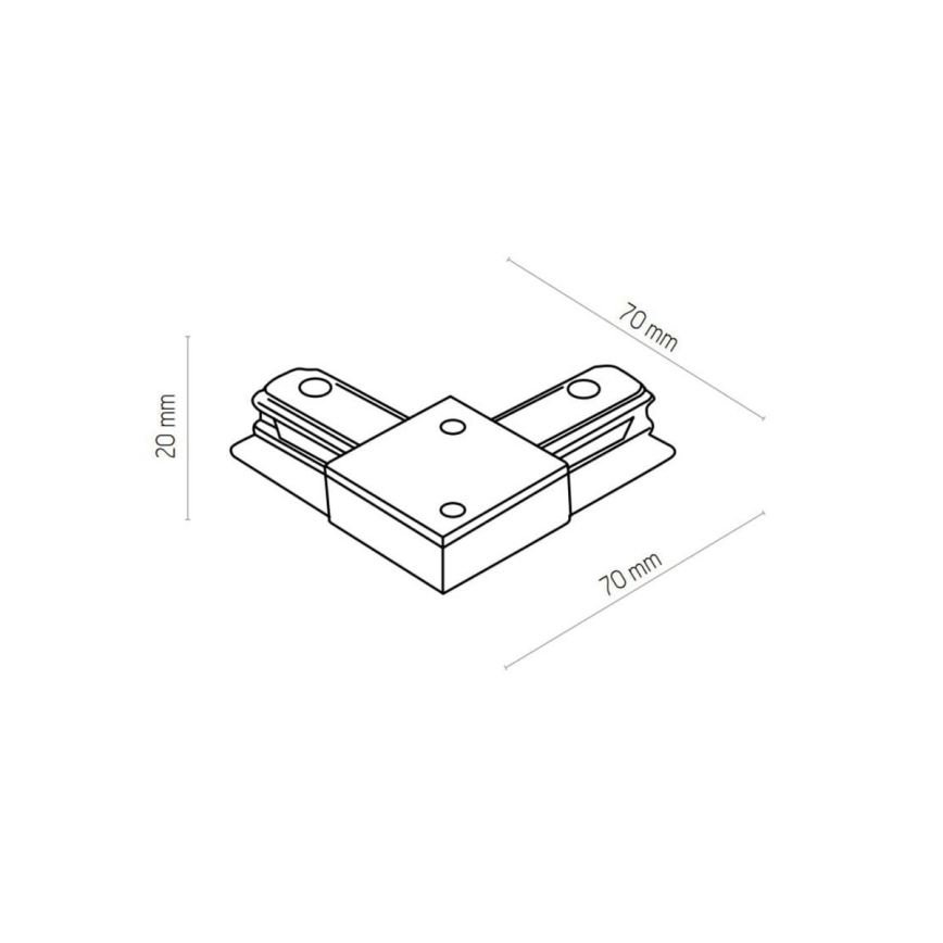 Zuma Line - Kohdevalo kiskojärjestelmään 8xGU10/10W/230V musta + kiskotarvikkeet