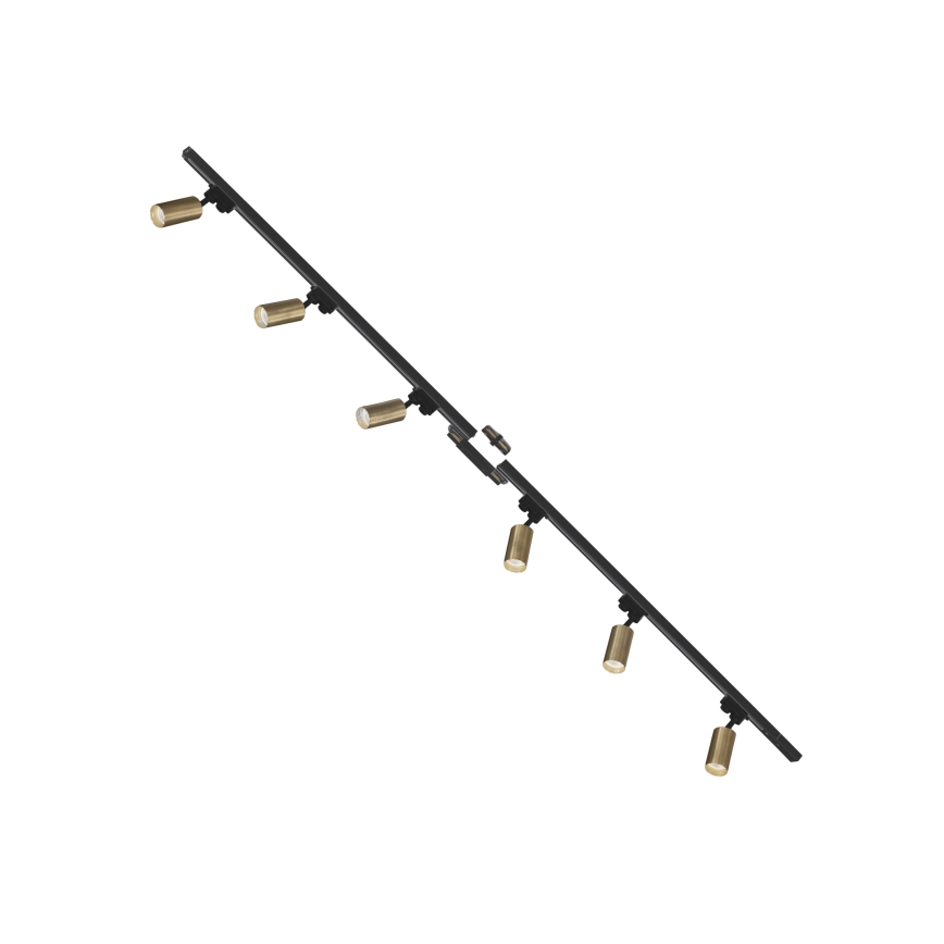 Zuma Line - Kohdevalo kiskojärjestelmään 6xGU10/35W/230V musta/kulta