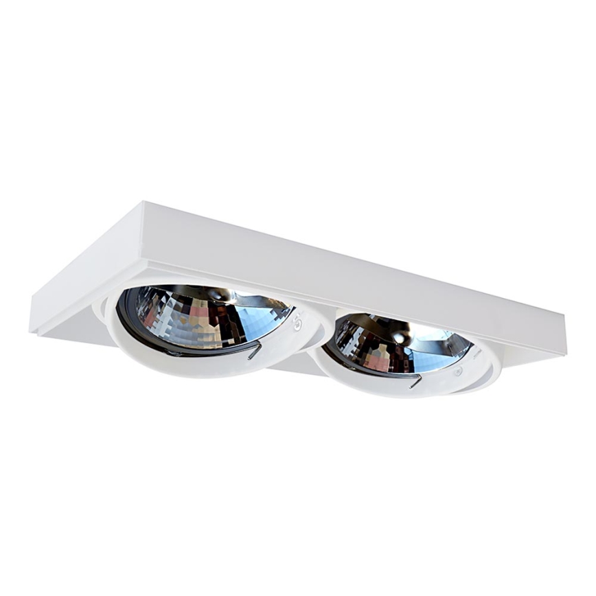 Zuma Line 94364-WH-Upotettava valo ONEON 2xGU10-AR111/15W/230V valkoinen