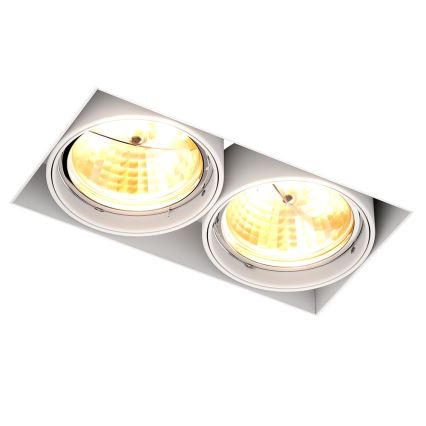 Zuma Line 94364-WH-Upotettava valo ONEON 2xGU10-AR111/15W/230V valkoinen
