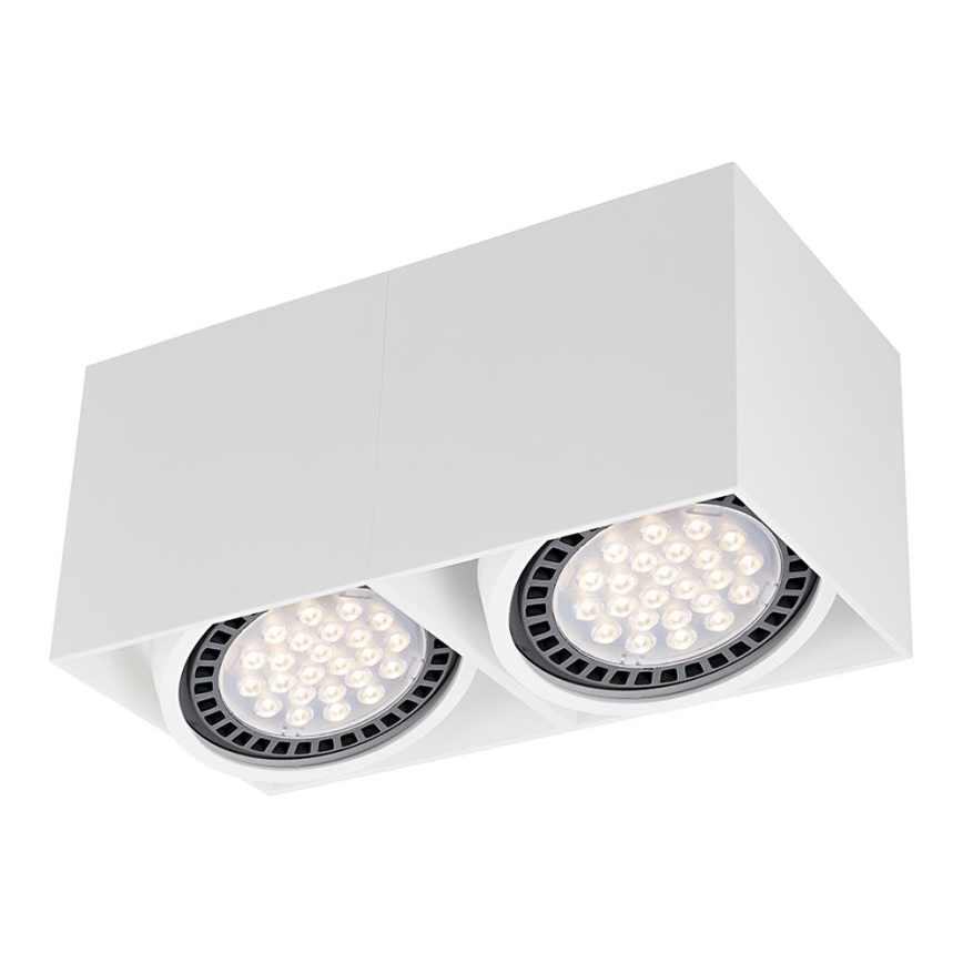 Zuma Line ACGU10-116 -  Kohdevalo BOX 2 2xGU10-ES111/15W/230V valkoinen